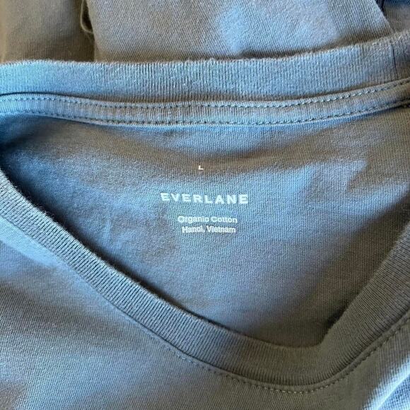 Everlane Men's Blue Organic Cotton Pocket Long Sleeves Shirt - Picture 7 of 7